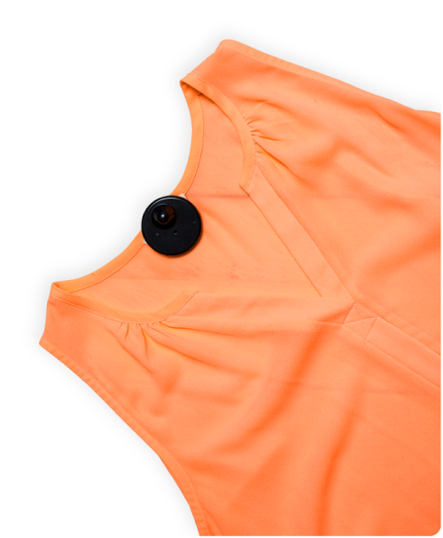 sleeveless top with rfid tag