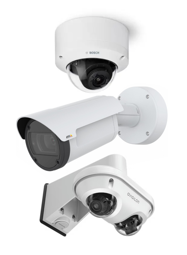 variety of security cameras 