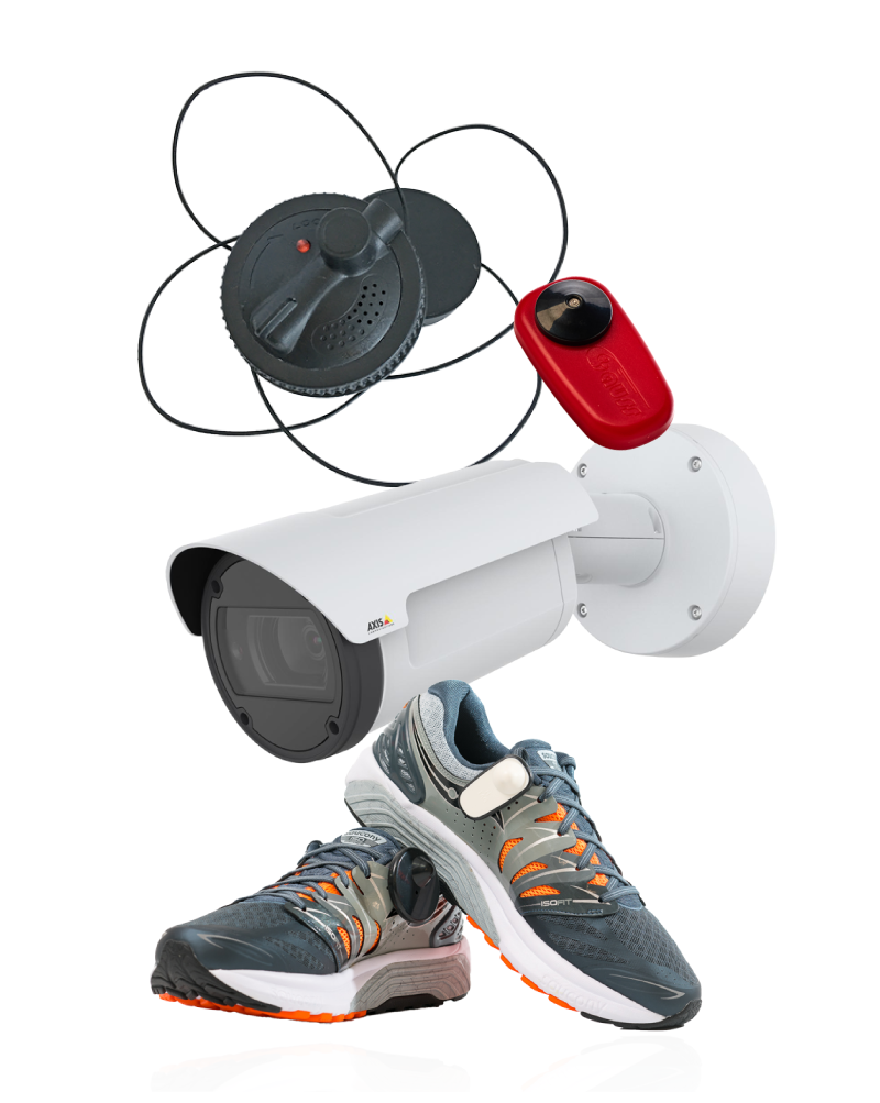 Security camera with accessories 