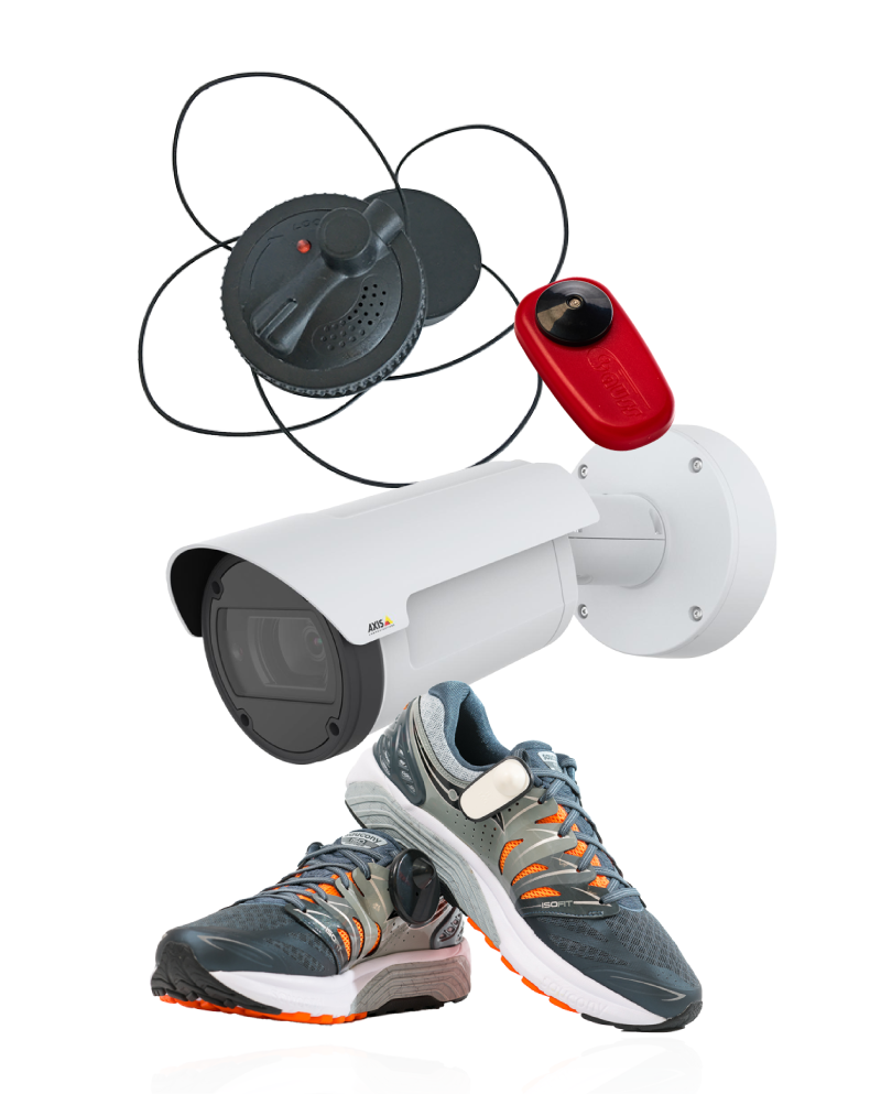 Security camera with accessories 